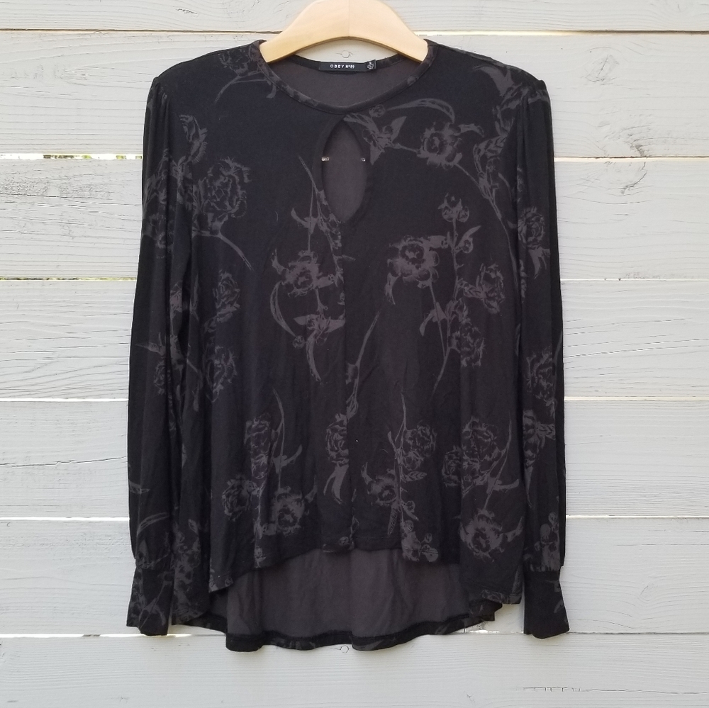 Obey Floral Long Sleeve